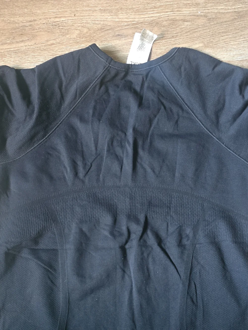 Athleta Girl Black Crewneck Athletic Top